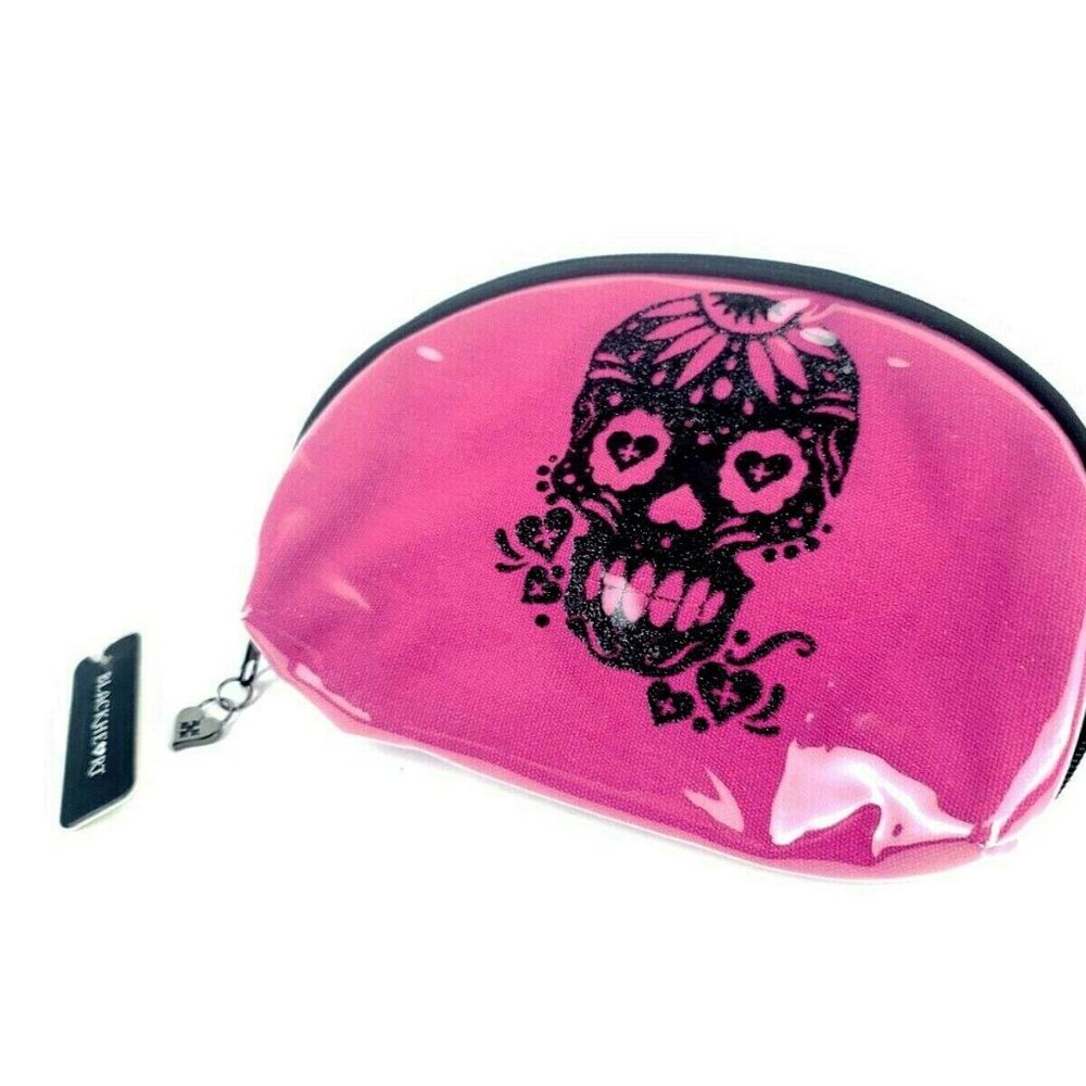 Day of the Dead Makeup Bag Pouch Pink NEW